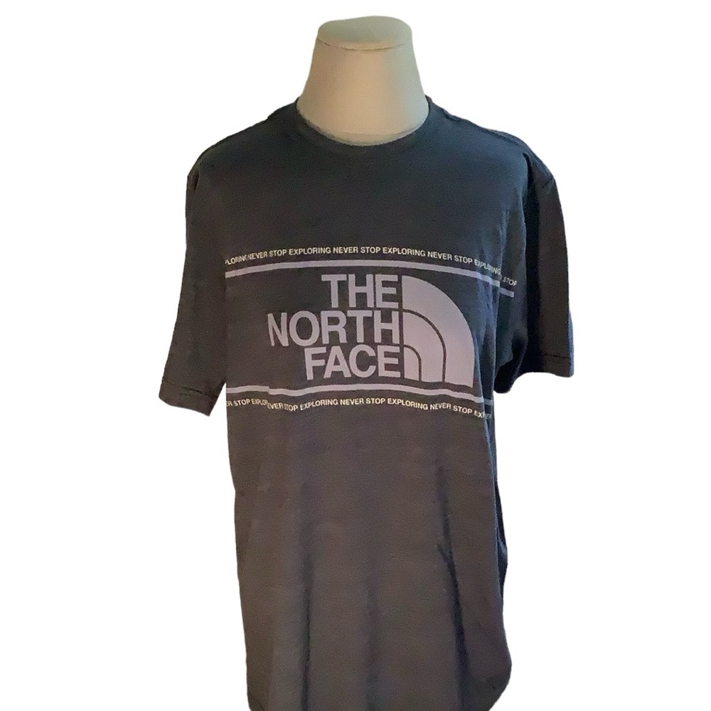 The North Face Logo Gray Short Sleeve Never Stop Exploring